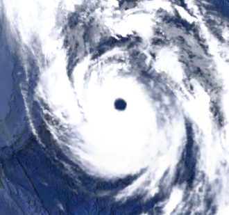 Das Auge des Taifuns Lan